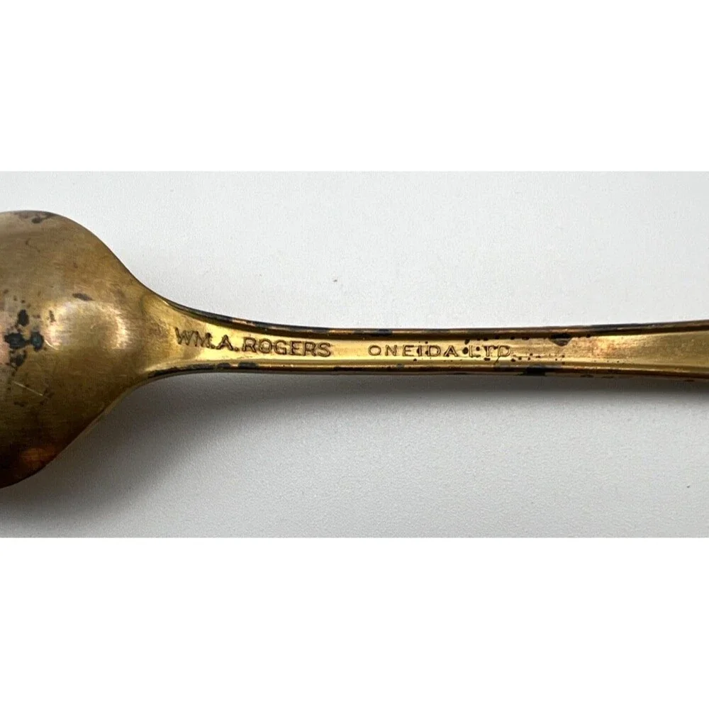Vintage Collectable Spoons Lot of 2 - Danmark W/Painted Bottom